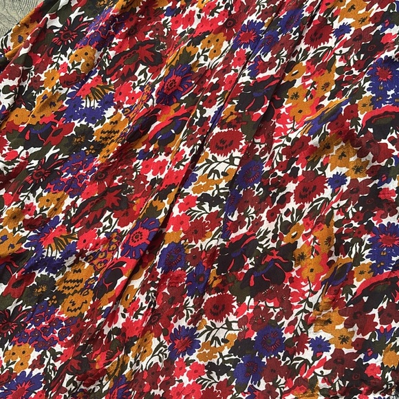 Desigual | Asymmetric Patch Print Dress / Make Love Not War / Floral Size 38 - Picture 12 of 16